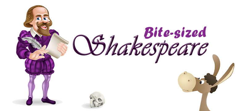 Bite-sized Shakespeare Banner